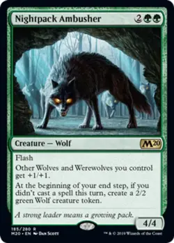x1 Nightpack Ambusher R MTG Core Set 2020 M/NM, English - Image 1
