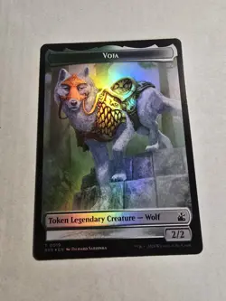 Elf Knight Voja Double-Sided Token Ravnica Remastered Foil - Image 2