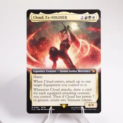 Cloud, Ex-SOLDIER Extended Art 168 Regular MTG Final Fantasy FIC NM - Image 1