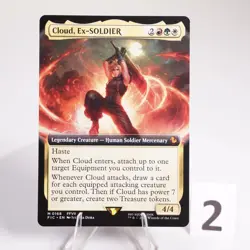 Cloud, Ex-SOLDIER Extended Art 168 Regular MTG Final Fantasy FIC NM - Image 4