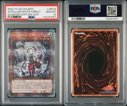 YuGiOh PSA10 Astea of the White Woods 25th Secret Rare QCR Japanese Version - Image 3