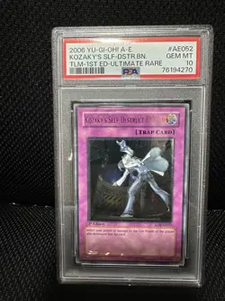 YuGiOh PSA10 Kozaky’s Self Destruct Button Ultimate Rare 1st Ed Asia 2006 - Image 1