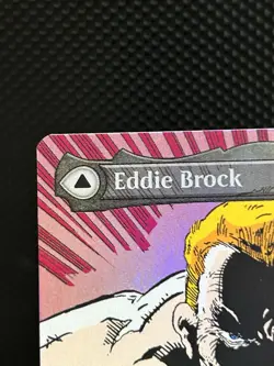 Marvel MTG SPM Eddie Brock Borderless Foil Art Mythic 0233 EN NM - Image 3