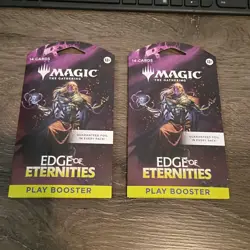 MTG: 2 Magic The Gathering Edge of Eternities Sleeved Play Booster Pack x2 [New] - Image 1