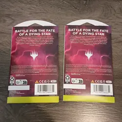 MTG: 2 Magic The Gathering Edge of Eternities Sleeved Play Booster Pack x2 [New] - Image 2