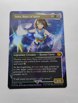 chocobo track foil borderless Yuna, Hope of Spira FF Foil Mythic Eng #0571 - Image 1