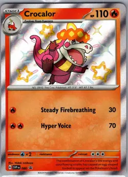 Crocalor SVP 080 SV: Scarlet & Violet Promo Cards - Pokemon Card - NM - Image 1