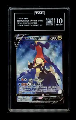 Pokemon TCG Garchomp v Holo Ultra Rare Card Astral Radiance TG23/TG30 TAG 10 - Image 1