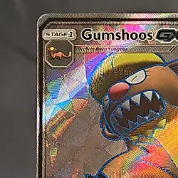 Pokemon Gumshoos GX Ultra Rare Full Art Holo 145/149 SM Base Set 2017 NM - Image 2