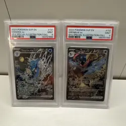 2024 POKEMON SFA BLACK STAR PROMO KINGDRA EX #131 GRENINJA EX #132 PSA9 SEQ SET - Image 2