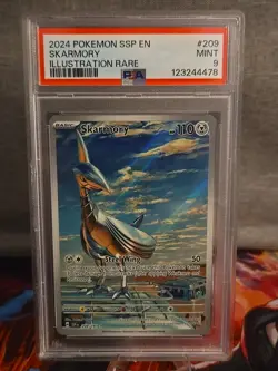 2024 Pokemon TCG SV Surging Sparks en Skarmory #209/191 Illustration Rare - Image 1