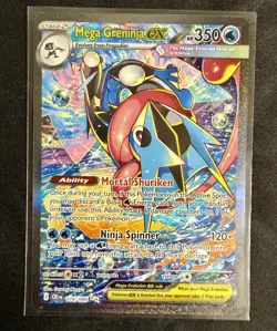 Mega Greninja ex 116/086 Me04: Chaos Rising SIR - PACK FRESH - Image 3