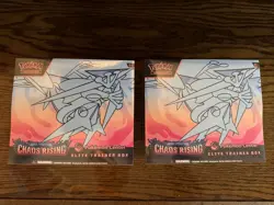 Lot of 2 Chaos Rising Pokemon Center Elite Trainer Box - Factory Sealed in Hand - Image 1