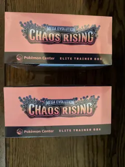 Lot of 2 Chaos Rising Pokemon Center Elite Trainer Box - Factory Sealed in Hand - Image 5