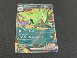 Tyranitar ex Prismatic Evolutions Stamp Double Rare Holo 064/131 NM Pokemon TCG - Image 1