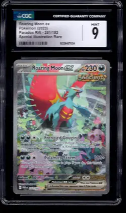 2023 POKEMON PR ROARING MOON EX SPECIAL ILLUSTRATION RARE 251/182 CGC 9 MINT - Image 1