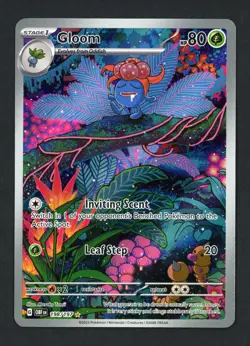 Gloom 198/197 SV03: Obsidian Flames Holofoil Illustration Rare Pokemon TCG - Image 1
