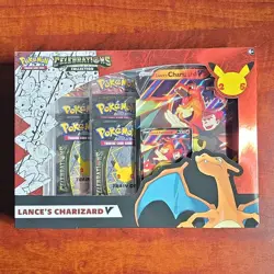 Pokemon Company TCG Celebrations Collection Lance's Charizard V Promo Box sealed - Image 1