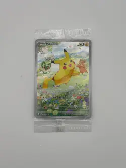 Pokemon Paldea Adventure Chest Promo: Pikachu SVP088 Pawmi Tandemaus - Sealed - Image 1