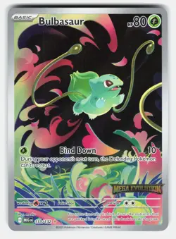 BULBASAUR MEG 133/132 (Mega Evolution STAMPED) - Pokemon - 2025 MASHU NM/M - Image 1