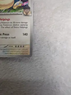 Pokemon TCG Hop's Snorlax 117/159 - Play! Prize Pack Series - Non-Holo - Image 5