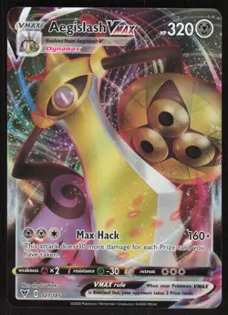 Pokemon TCG SWSH04: Vivid Voltage #127/185 Aegislash VMAX NM - Image 1