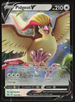 Pokemon TCG SWSH Lost Origin #137/196 Pidgeot V NM - Image 1