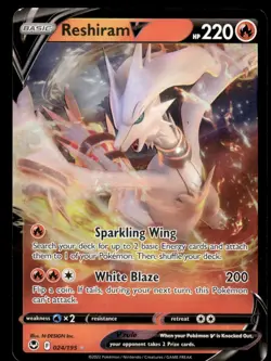 Pokemon TCG Silver Tempest #024/195 Reshiram V NM - Image 1