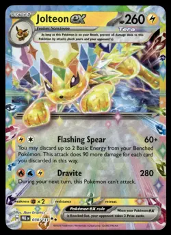 Jolteon ex 030/131 Holo Double Rare Prismatic Evolutions Pokemon Holo NM - Image 1