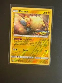 Mareep 75/214 Reverse Holo Lost Thunder Pokemon Reverse Holo Near Mint - Image 1