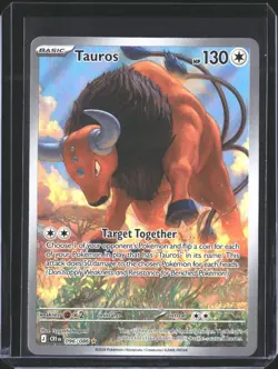 Tauros 096/086 Shiny Rare ME04: Chaos Rising Pokemon NM/M - Image 1