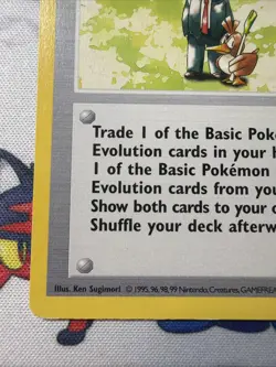 Pokemon Trader 77/102 Rare Base Set Pokemon Shadowless MP - Image 5