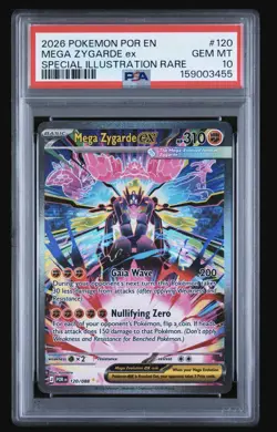 2026 POKEMON POR EN-PERFECT ORDER SIR #120 MEGA ZYGARDE EX PSA 10 🔥 - Image 1