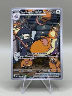 Team Rocket's Raticate #202/182 Pokemon 2025 Destined Rivals NM Full Art - Image 1