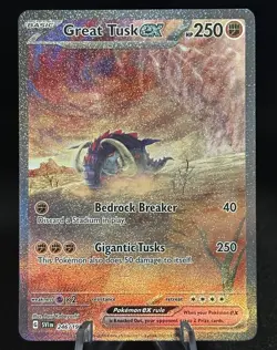 Great Tusk EX 246/198 Special Illustration Rare Pokemon TCG S&V Base NM #A - Image 1