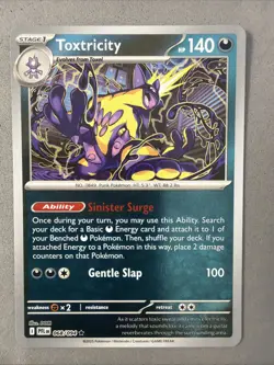 Pokemon TCG * Phantasmal Flames * 68/94 Toxtricity REVERSE HOLO Rare * FRESH PK - Image 1