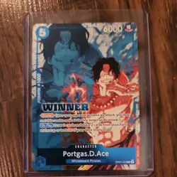 Portgas.D.Ace Winner Pack 2024 Oct.-Dec. One Piece Promo Card OP07-053 (white) - Image 1