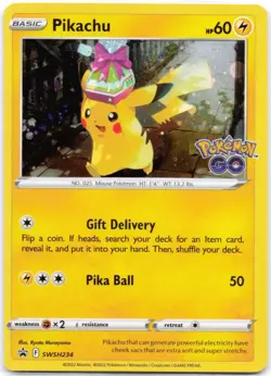 2x Pikachu SWSH234 Sword & Shield Promo Cards *HD SWIRL* - Image 1