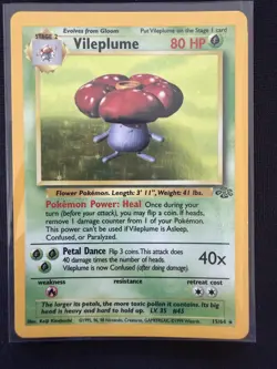 Pokemon Card - Vileplume Jungle 15/64 Holo Rare - Image 1