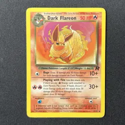 Dark Flareon 35/82 Team Rocket Pokemon Card Pokemon Card - Image 2