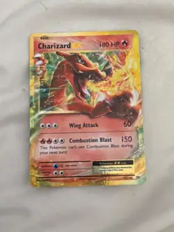 Charizard EX 12/108 XY Evolutions Holo Extended Art 2016 Pokemon Card - SHARP! - Image 1