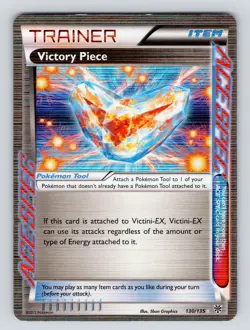 Victory Piece 130/135 Holo Rare BW Plasma Storm Pokemon Card - Image 1