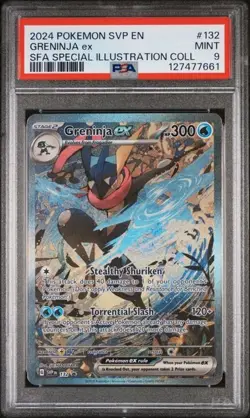Greninja ex #132 Special Illustration Sv: Scarlet & Violet Promo Cards PSA 9 - Image 1