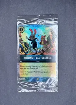 Sealed Disney Lorcana Putting It All Together Zootopia 2 Movie Promo Card 27/P3 - Image 1