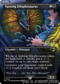 Spitting Dilophosaurus (Borderless) [REX - 3] - Image 1
