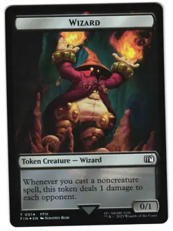Bird (0016) // Wizard (0014) Double-Sided Token Foil 16 // 14 T FINAL FANTASY MT - Image 2
