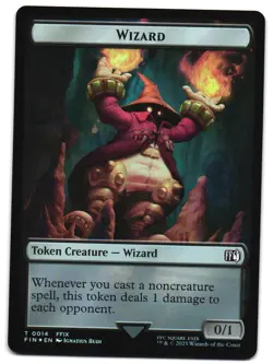 Bird (0016) // Wizard (0014) Double-Sided Token Foil 16 // 14 T FINAL FANTASY MT - Image 2