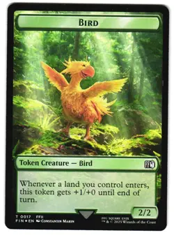 Bird (0017) // Wizard (0015) Double-Sided Token Foil 17 // 15 T FINAL FANTASY MT - Image 1