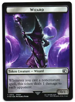 Bird (0017) // Wizard (0015) Double-Sided Token Foil 17 // 15 T FINAL FANTASY MT - Image 2