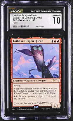 LATHLISS, DRAGON QUEEN Secret Lair Extra Life CGC 10 MTG [Nostalgium] - Image 1